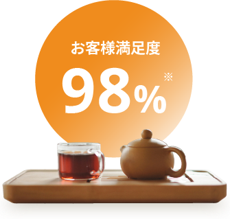 お客様満足度 98%